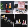 CTDMJ Acrylic Display Risers 4Pcs Clear Acrylic Display Risers 4Sizes
