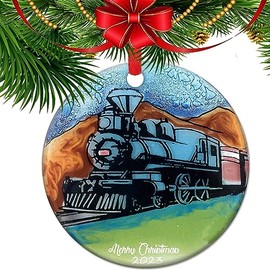 Train Christmas Ornament, Babys First Christmas Ornament 2024, Baby Child Kids Ornament
