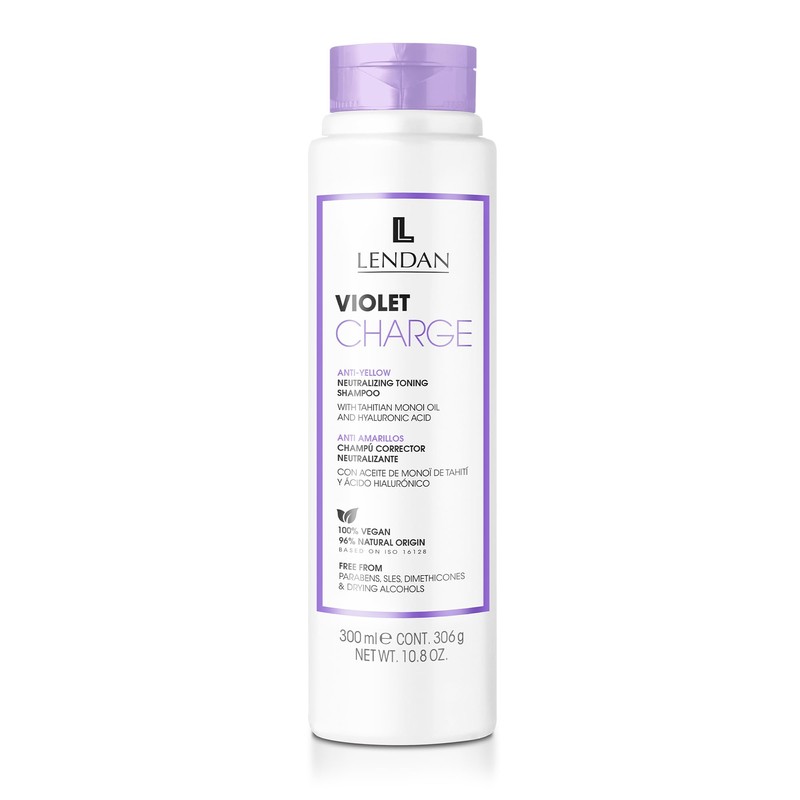 Lendan Violet Charge Anti-Yellow Neutralizing Toning Shampoo with Violet Pigments,
