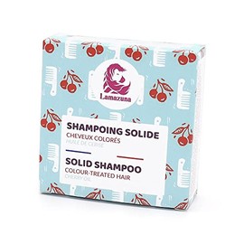 Lamazuna Solid Shampoo | Sulphate Free | With Precious Cherry Oil | For Coloured & Damaged Hair | Strengthens Hair | Suitable for Pregnant Women | Handmade from France | 70 ml