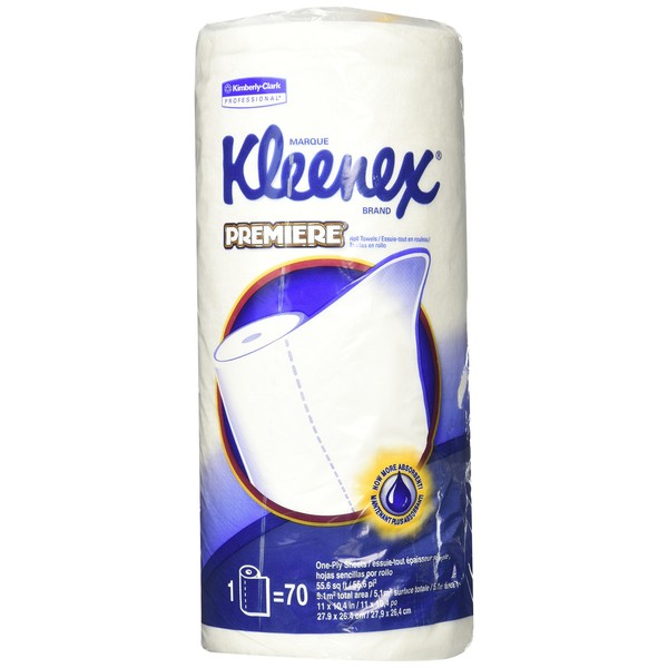 Kimberly-Clark Roll Towels, 10-2/5"X11", 70 Sh/Rl, White