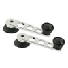 Chrome / Black Window Winder Handles / Cranks Pair