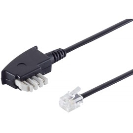 1aTTack.de TAE-N to RJ11 6/4 Telephone Cable 3.0 m 6P4C Connection Cable with International Assignment for Answering Machine Fax Modem