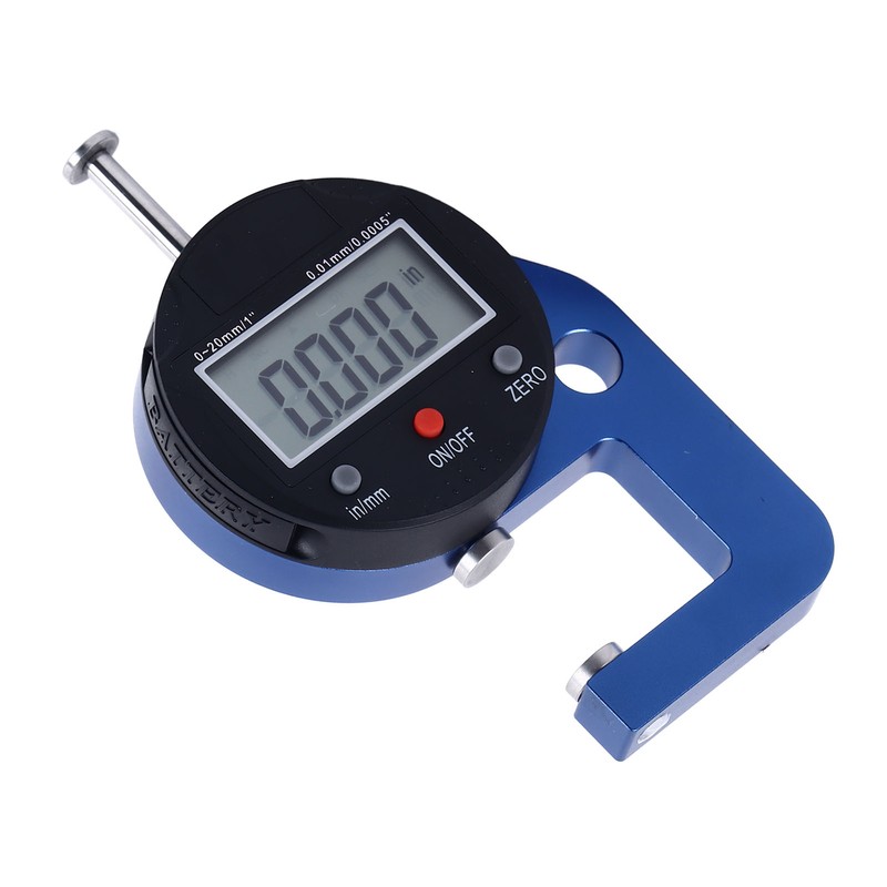 Electronic Thickness Meter 0.0005in Resolution High Accuracy Portable Digital Thickness