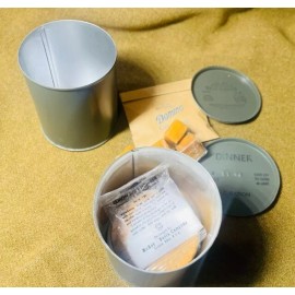 Late WWII OD C Ration DINNER - Fully Edible, Reusable Historically Accurate
