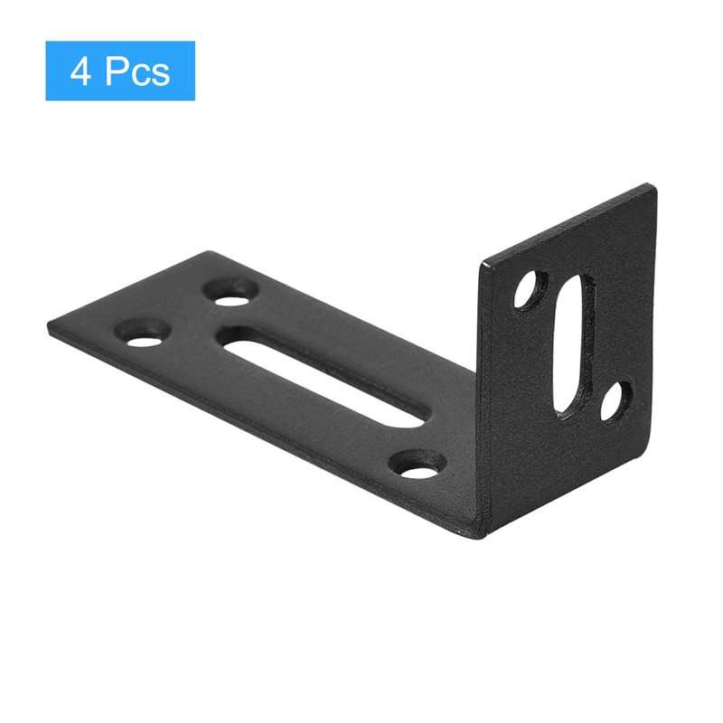 sourcing map Adjustable L Corner Braces, 4Pcs 80 x 40