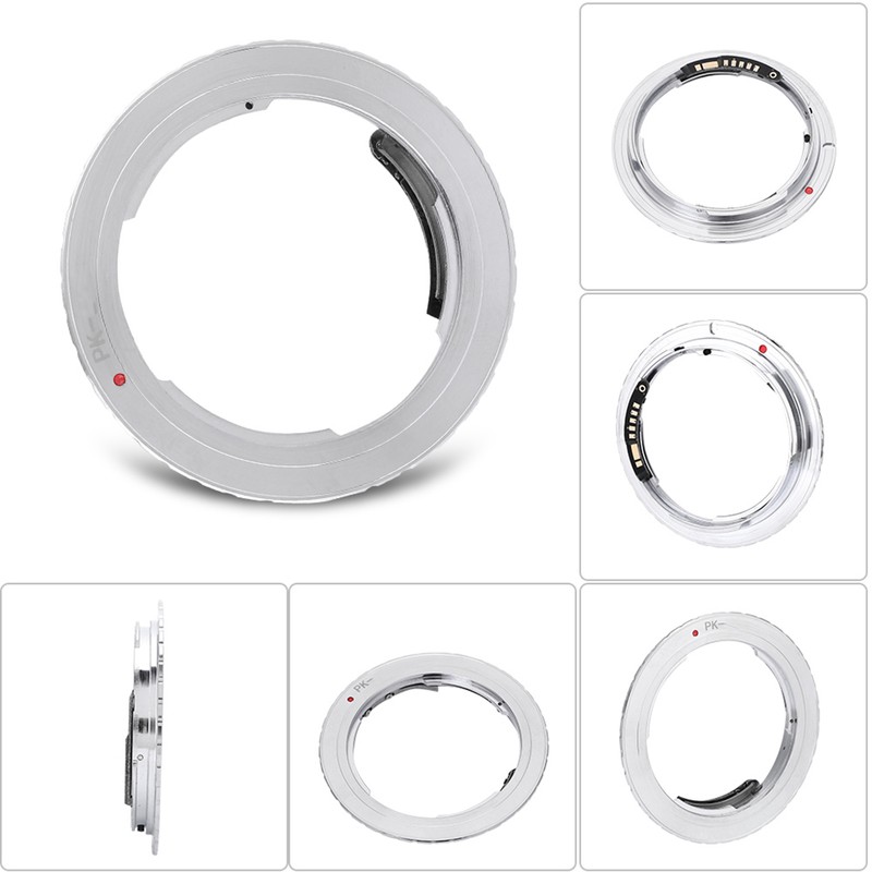 PK-EOS Camera Lens Adapter with Electric Contact for Pentax K