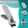 XGIZMOO Small Finger Nail Clippers for Men with Catcher,Ultra Sharp