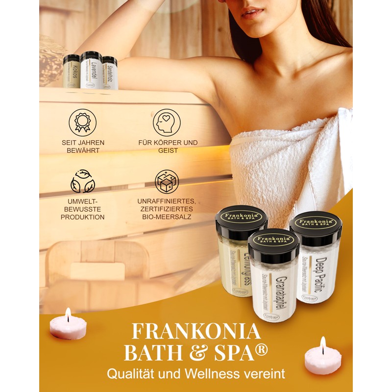 Frankonia BATH & SPA Sauna Salt Peeling Peppermint - 400g
