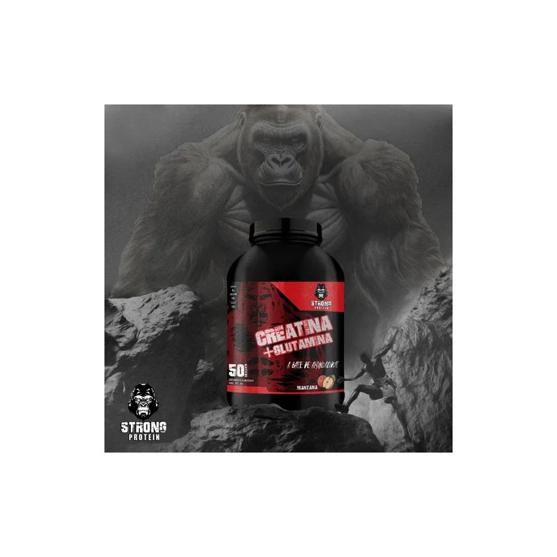 Creatina Glutamina 1 Kg Strong Protein 50servicios