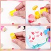 60 Pieces Finger Sponge Daubers Finger Painting Sponge Craft Drawing