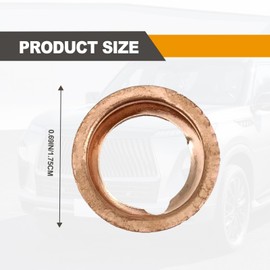BSAMZO Copper 12mm Crush Washer Oil Drain Plug OEM 11026-JA00A for Nissan 350z, Rogue, G35, G37 (15PCS)