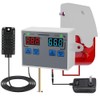 Thermometer Hygrometer, 12V High/Low Temperature Humidity Monitor, 0~120dB Adjustable Audible/Visual