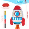 WERNNSAI Rocket Piñata - Rocket Ship Pinata Bundle with Blindfold