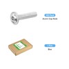 sourcing map 100Pcs M4-0.7x18mm Flanged Button Head Socket Cap Screws,