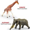 6 Pcs Large Soft Safari Animal Toys,Jumbo Animals Playset for