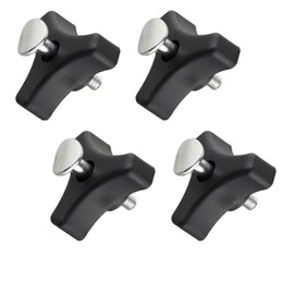 LALOCAPEYO 4 Sets Triangle Handle Knob Nut Screw Bolt Set Knob Handle Screw Fan Accessories for Lawn Mower Machine Lawn Mower Handle Bolts T-Handle Nut Screw Bolts Triangular