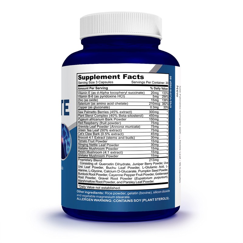 NusaPure Saw Prostate Palmetto Complex (Plant Sterol Complex, Nettle Root,