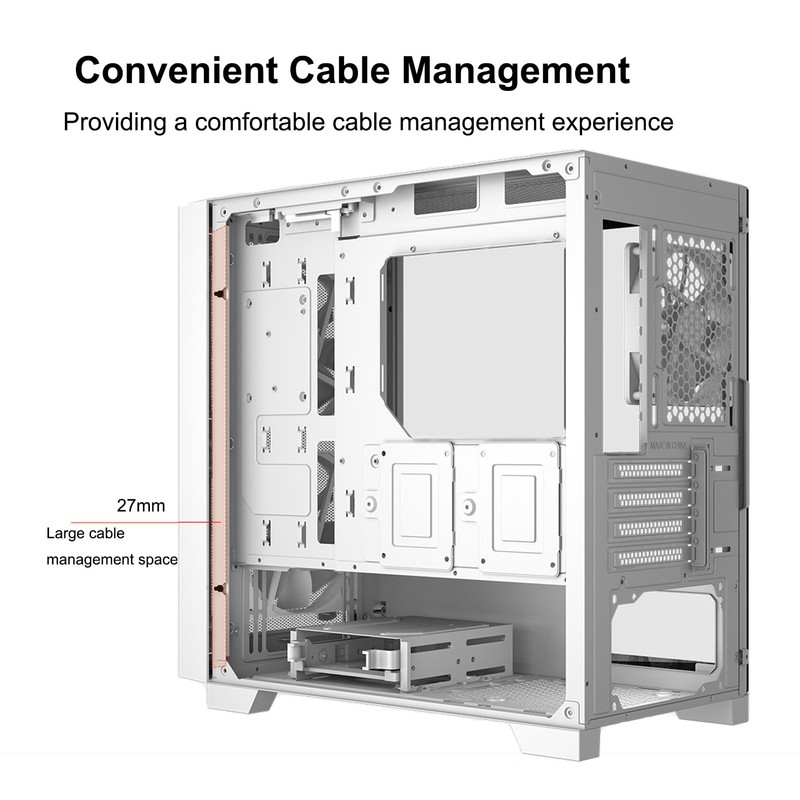 PCCOOLER CPS C3D310 Airflow M-ATX PC Case Mid Tower Desktop