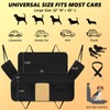 L'AGRATY Dog Car Seat Cover: Waterproof Back Seat Extender for