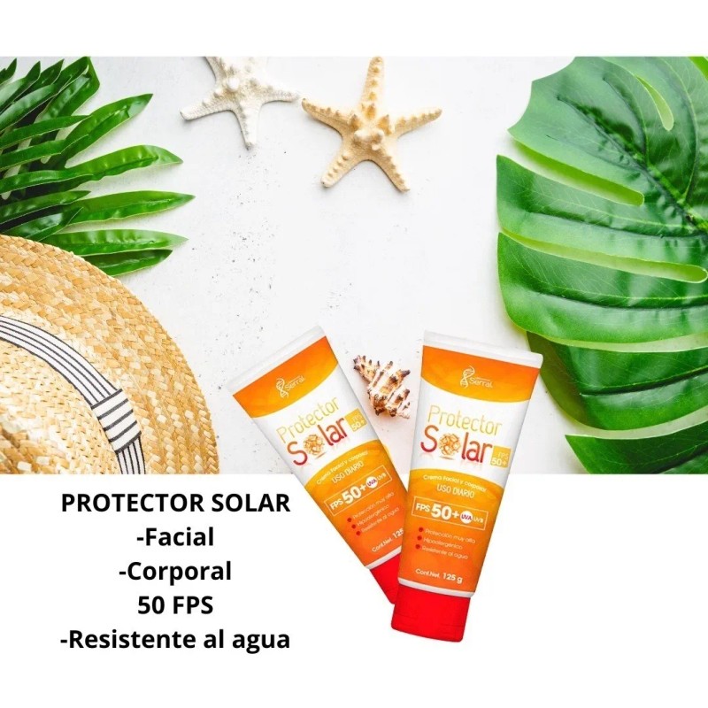 Protector Solar Facial Corporal Fps Uva Uvb Serral 125g