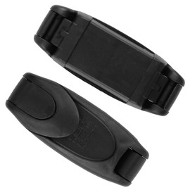 2 Pack Car Seat Belt Clip, Universal Seatbelt Adjuster Replacement Seat Safety Belt Locking Buckle Universal Automobile Shoulder Neck Strap Positioner Lock Clips Compatible for Baby and Kids Black