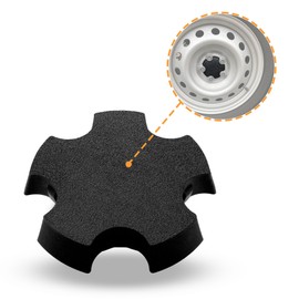 SplashNColor Wheel Center Cap for Rims – Durable Replacement Center Cap Compatible with 17" Steel Wheels – Fits Ford Maverick 2022-2023 – Stylish Hub Inserts for Steel Rims – 1 Piece – Black - ABS