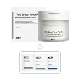 Erti Triple Stretch Toner Pad 80 (80 sheets) Soothes troubles and improves skin texture / 에르띠 트리플 스트레치 토너 패드 80 (80매) 트러블 진정 피부결 개선
