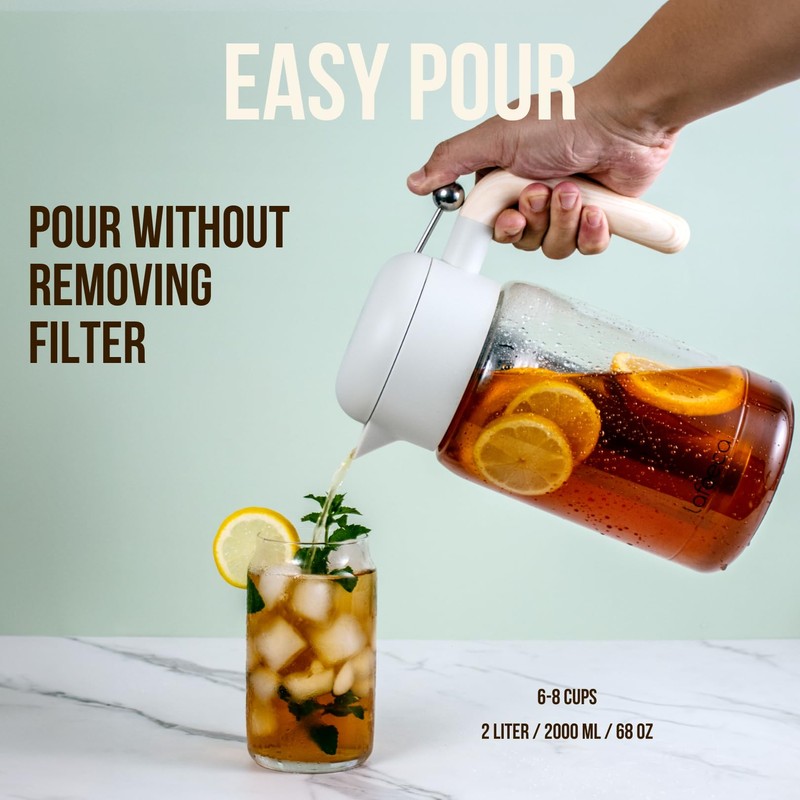 LAFEECA Iced Tea Maker and Infuser - Large Jug with