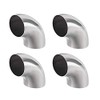 sourcing map Stainless Steel 304 Pipe Fitting Long Radius 90