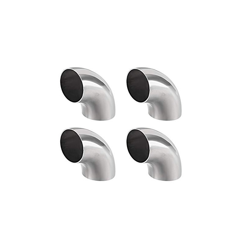 sourcing map Stainless Steel 304 Pipe Fitting Long Radius 90