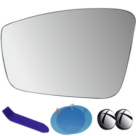 EAP Driver Side Mirror Glass Compatible with VW Jetta 2011-2018, Beetle 2012-2018, Passat 2013-2015, Heated 5C6857521J 5C6857521A 5C6857521H 561857521 561857521A VW1324114