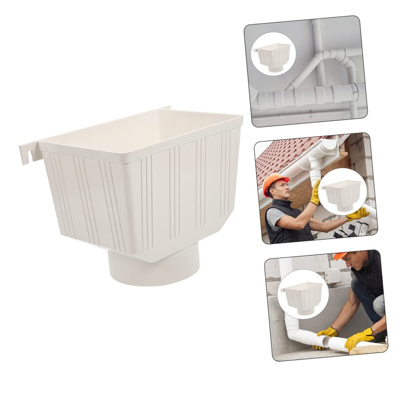 WHAMVOX Rain gutter collection bucket, rain gutter, rain barrels for
