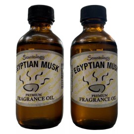Scentology Scentolgy 2 Oz Egytian Musk Bottle of 100% Pure Fragrance Oil 2 Pack-Made in USA