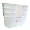 Brightroom White Brightroom 4pk Flexible Storage Container Bins 3L Medium