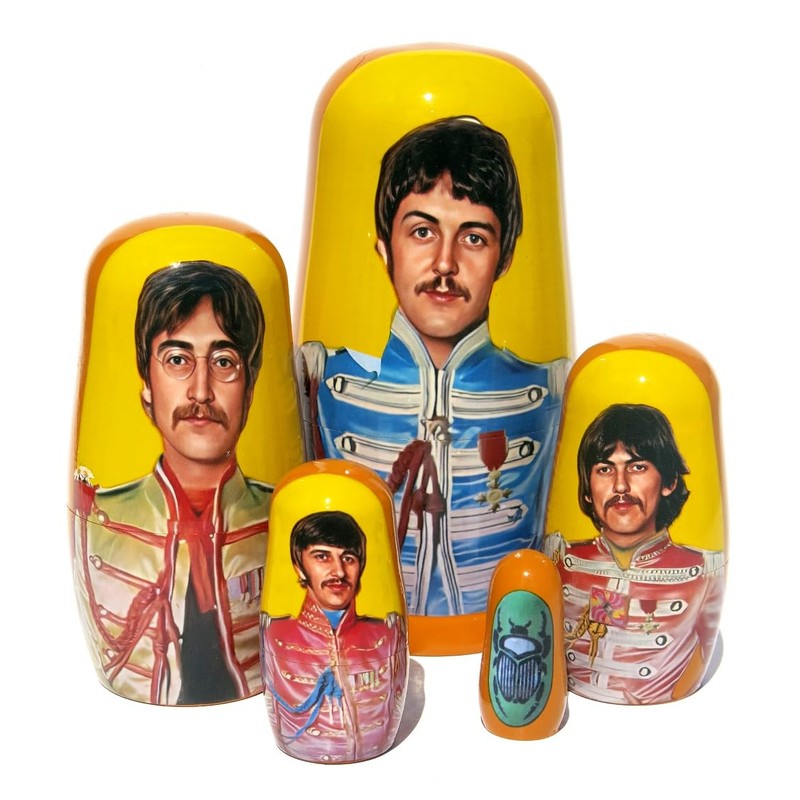 KaleaBoutique Long Lasting Collectible Beatles 5 Piece Russian Style Nesting