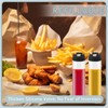 12 Pcs Condiment Squeeze Bottles,16 oz Inverted Plastic Squeeze Bottle