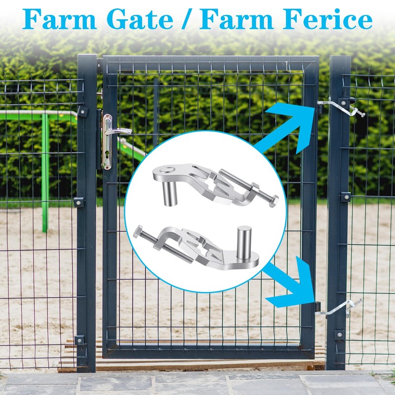 Afcabakila T-Post Gate Hinge Pins, Heavy Duty Gate Hanger,5/8 Inch,