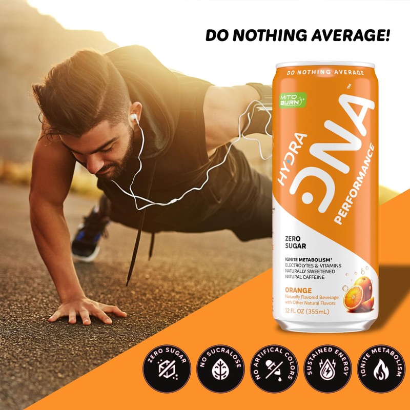 HYDRADNA- Clean Performance Drink, Zero Sugar | For Natural Fuel,