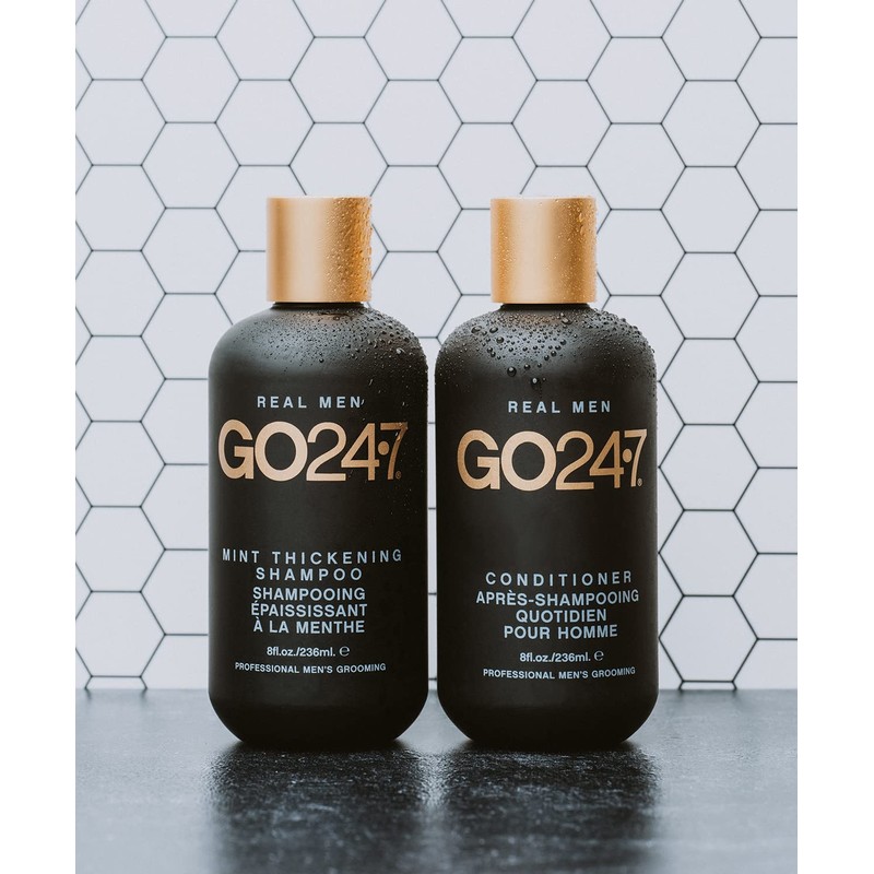 GO247 Mint Thickening Shampoo – Energizing Daily Cleanser with Peppermint