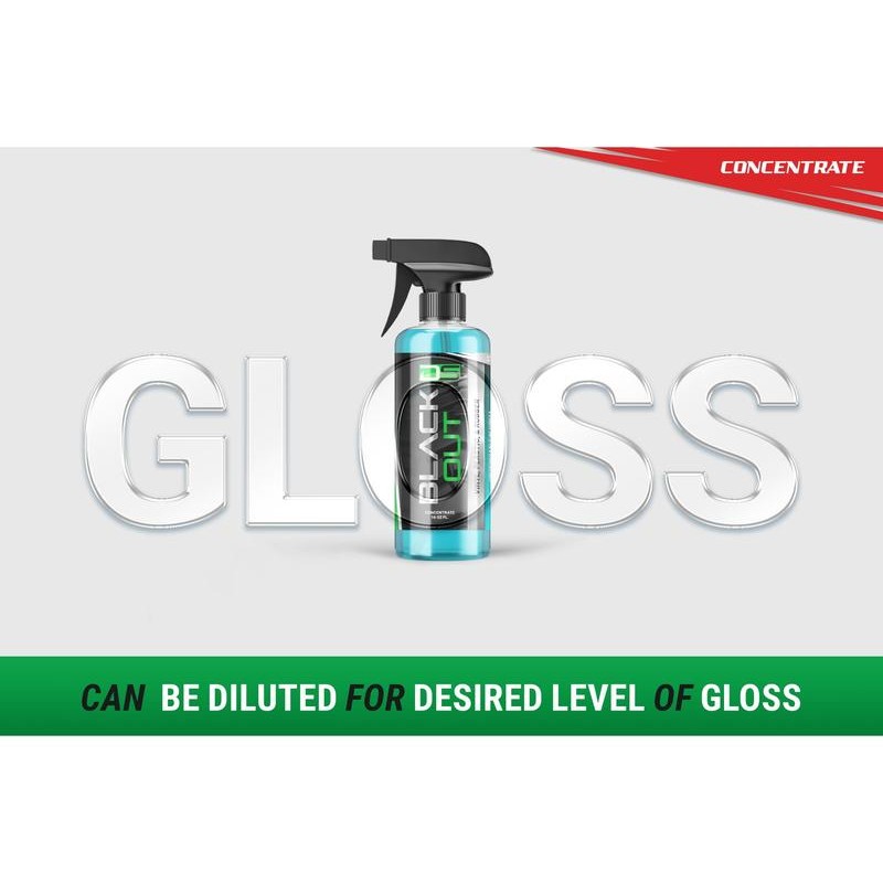 DETAIL STUDIO BLACK OUT WATER BASED TRIM & TIRE DRESSING