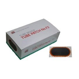 Pack of 100 Original Rubber Patches / Tube Patches No.F2 (50 x 25 mm) Red Edge (Item No. 5000191) + fishingglue Product Description