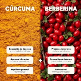 Cúrcuma y Berberina Homodeus Suplemento con Cápsulas para Bienestar Articular y Equilibrio                                                            