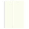 DALIX PVC Vertical Blind Replacement Slats Curved Smooth Off White