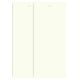 DALIX PVC Vertical Blind Replacement Slats Curved Smooth Off White (58.5 Length x 3.5 Width) (2 Qty Off White)