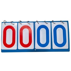 TTeebmi Scoreboard Score Keeper Flip Flipper, Waterproof Plastic Cards, Premium Manual Score Board for Cornhole, Basketball, Volleyball, Table Tennis and Multi-Sport Games