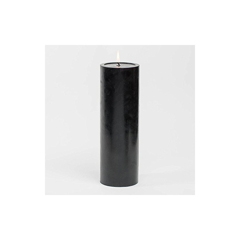 Richland 4"x12" Black Pillar Candle
