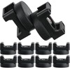 Yookeer 12 Pcs Magnetic Zip Tie Mount Base Black Magnetic