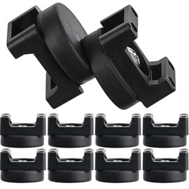 Yookeer 12 Pcs Magnetic Zip Tie Mount Base Black Magnetic Cable Clips Wire Holder Multipurpose Cable Ties Management Base Electrical Supplies for Wire (0.87 Inch)