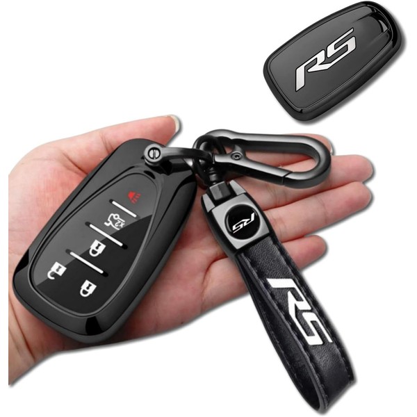 QZXIAOGU RS emblem Keychain with Soft TPU Protection Key Case
